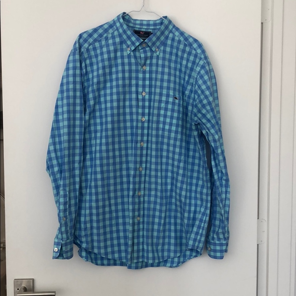 Vineyard Vines Ls Gingham Button Down - image 1